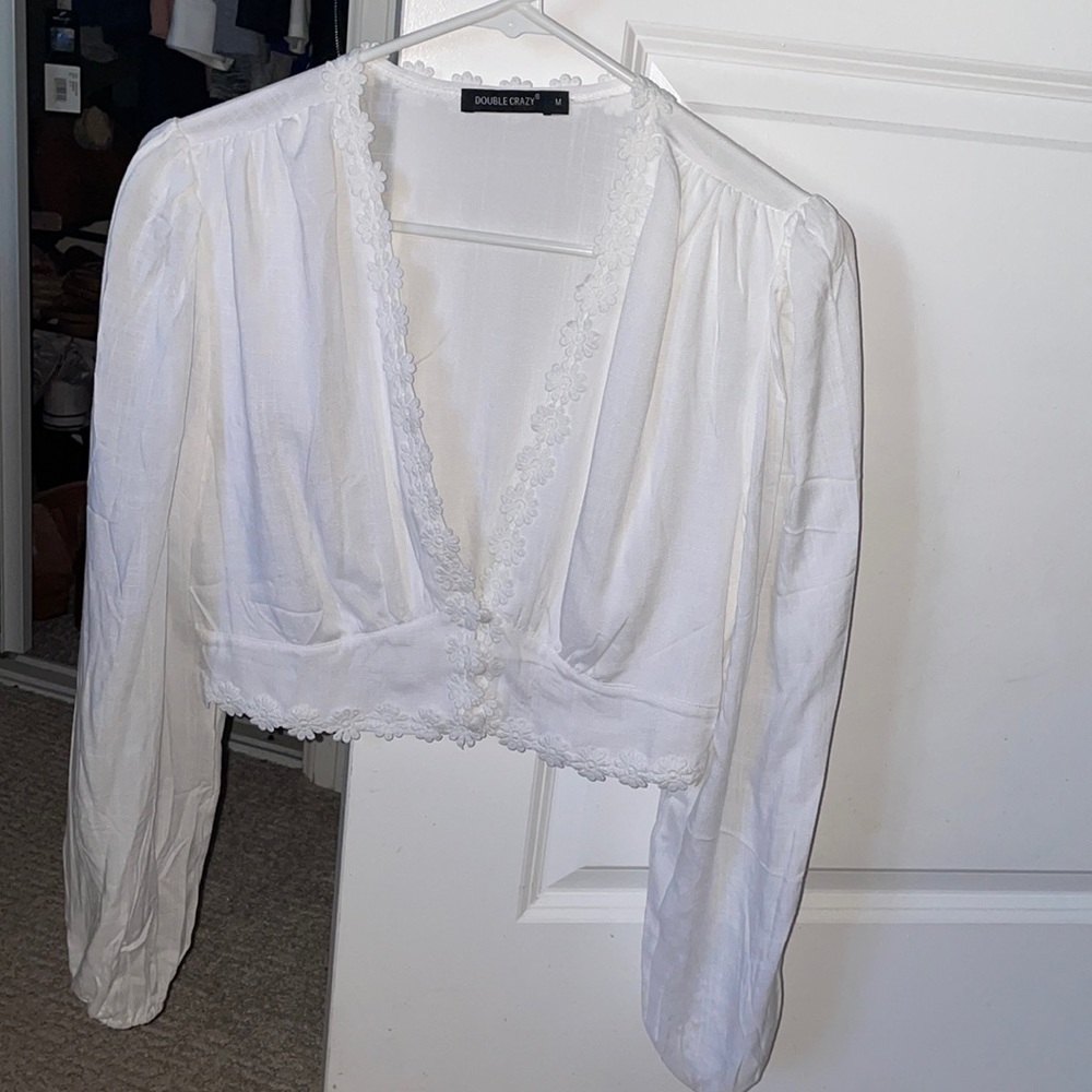 Cropped Blouse Top